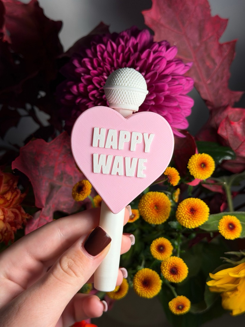 Srdce s logem Happy Wave